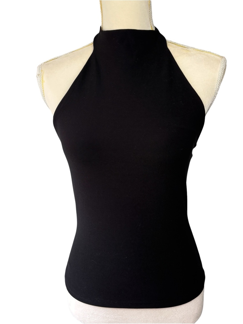 Beware! vintage halter neck blouse, size Large, summer, y2k, dressy, party